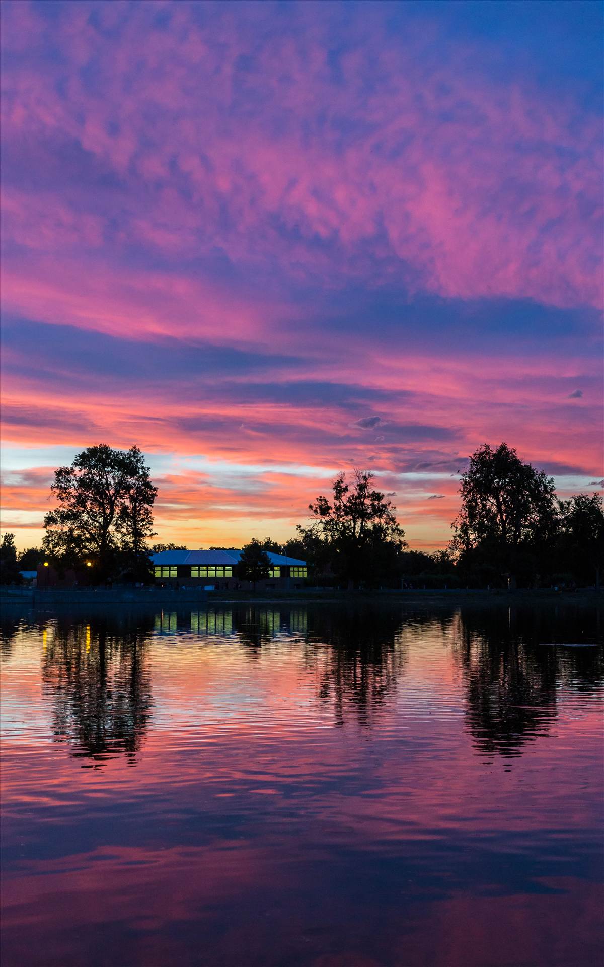City Park Sunset I - Sunset at City Park, Denver. by Scott Smith Photos