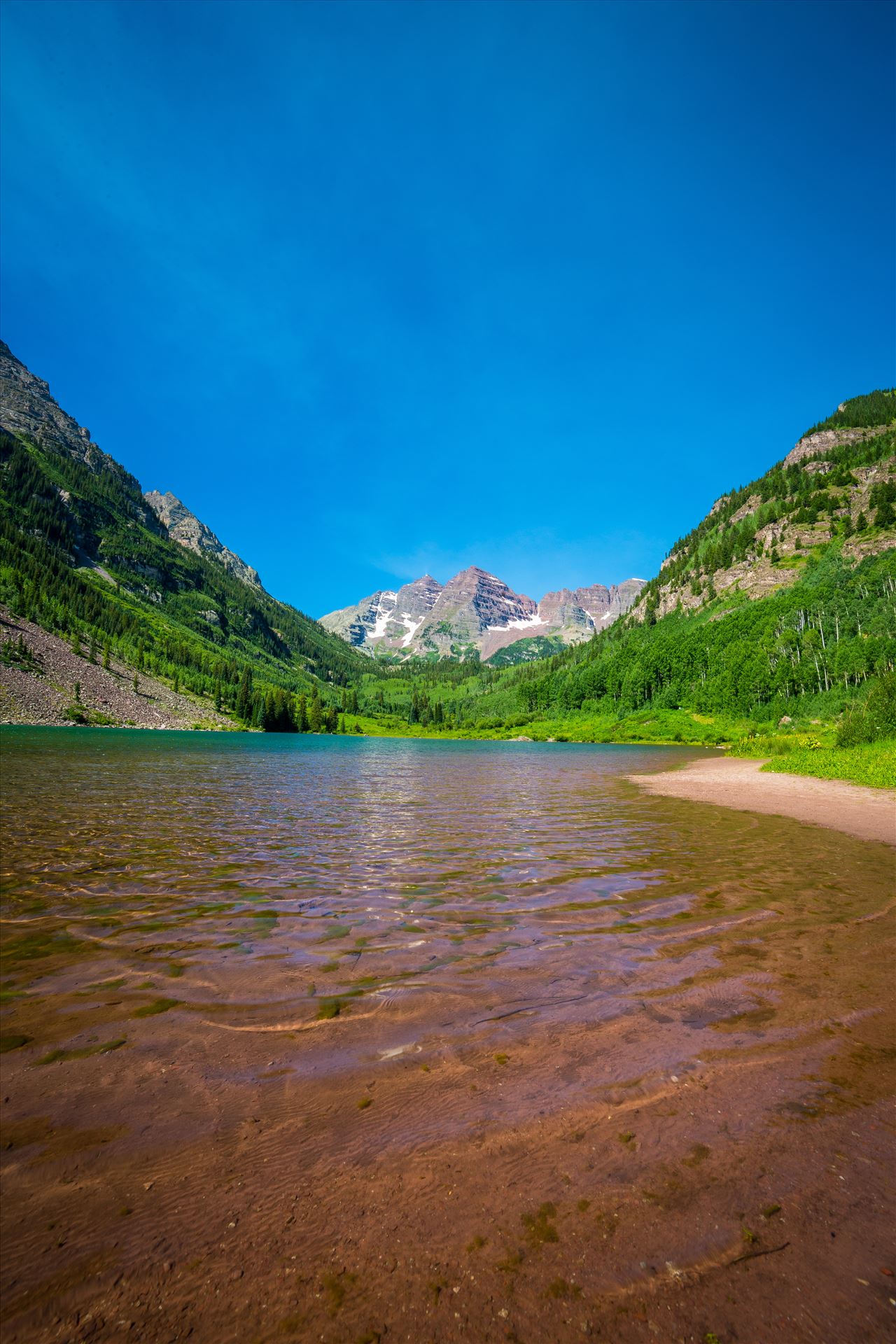 Maroon Bells in Summer No 12 -  by Scott Smith Photos