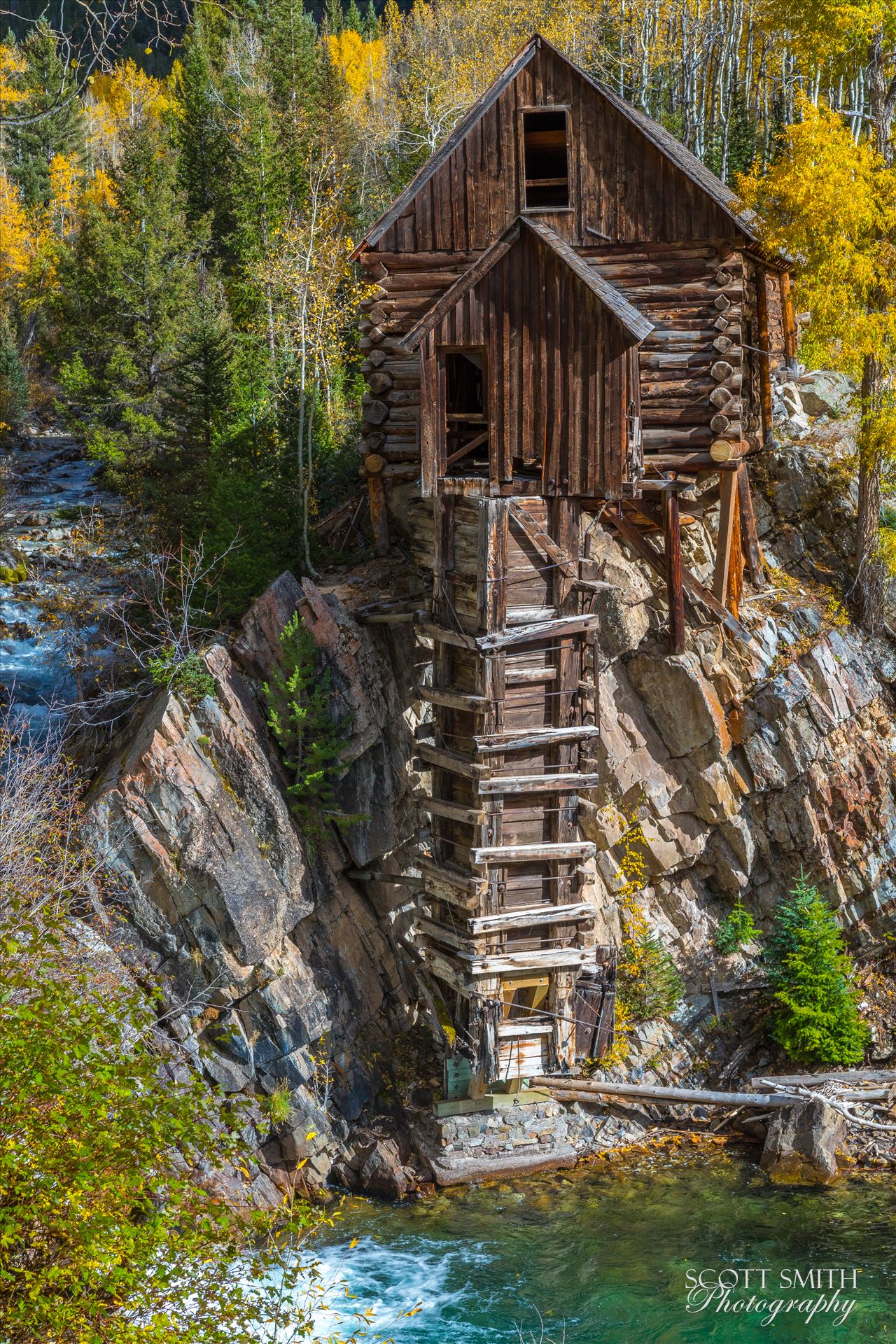 Crystal Mill, Colorado 10 - The Crystal Mill, or the Old Mill is an 1892 wooden powerhouse located on an outcrop above the Crystal River in Crystal, Colorado by Scott Smith Photos