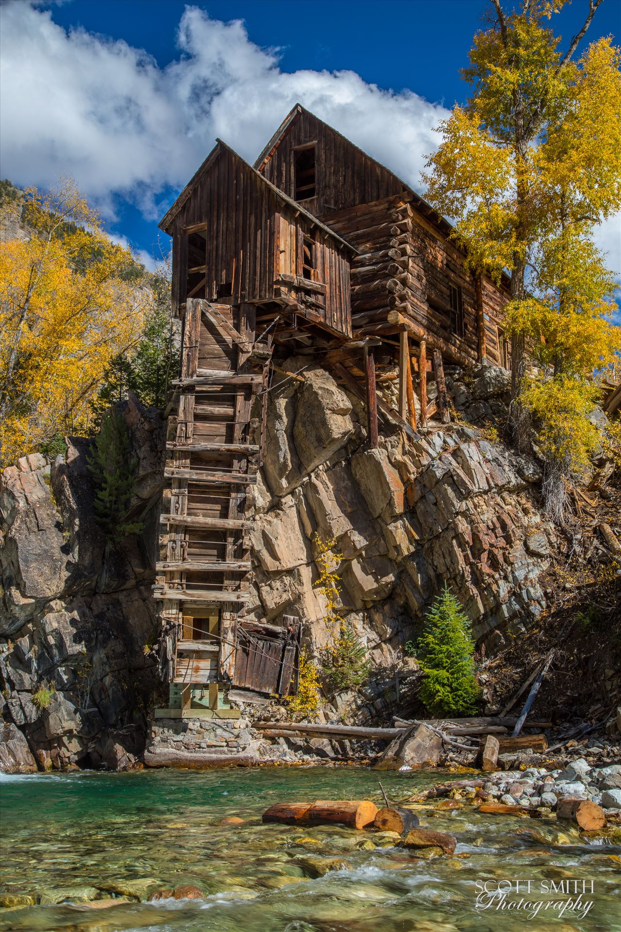 Crystal Mill, Colorado 14 - The Crystal Mill, or the Old Mill is an 1892 wooden powerhouse located on an outcrop above the Crystal River in Crystal, Colorado by Scott Smith Photos