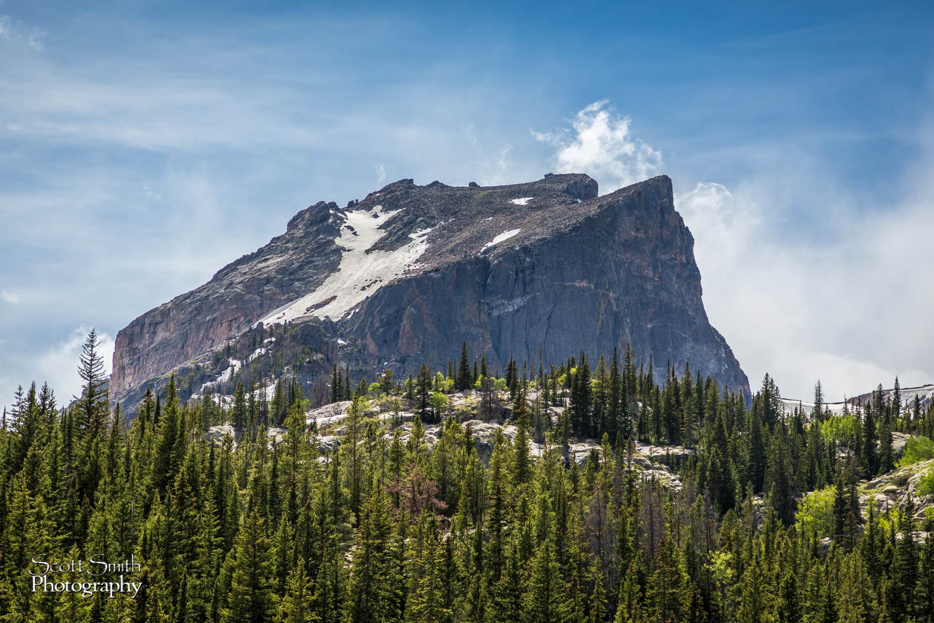 Hallett Peak from Bear Lake - Hallett Peak from Bear Lake, Rocky Mountain National Park by Scott Smith Photos