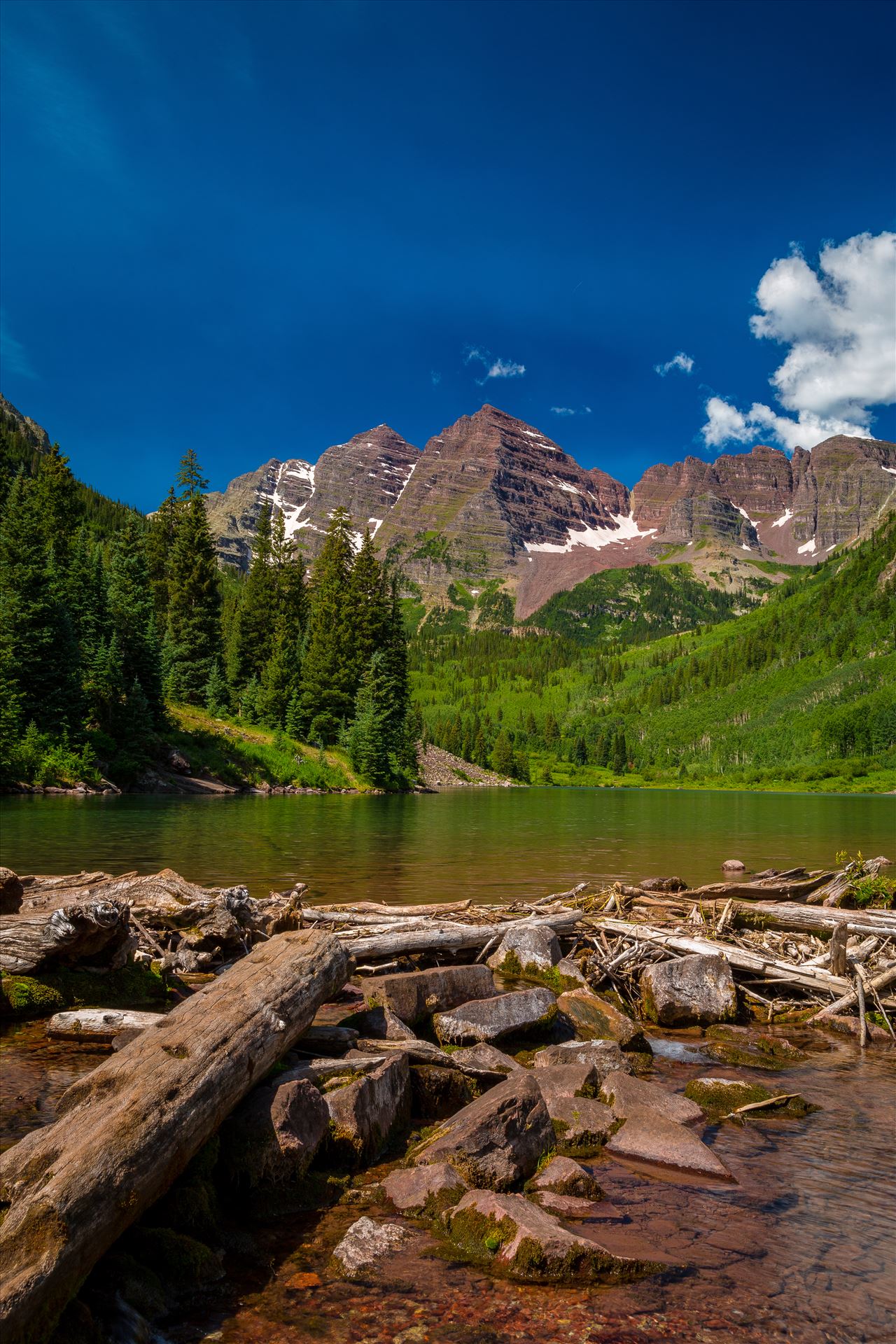 Maroon Bells in Summer No 02 -  by Scott Smith Photos