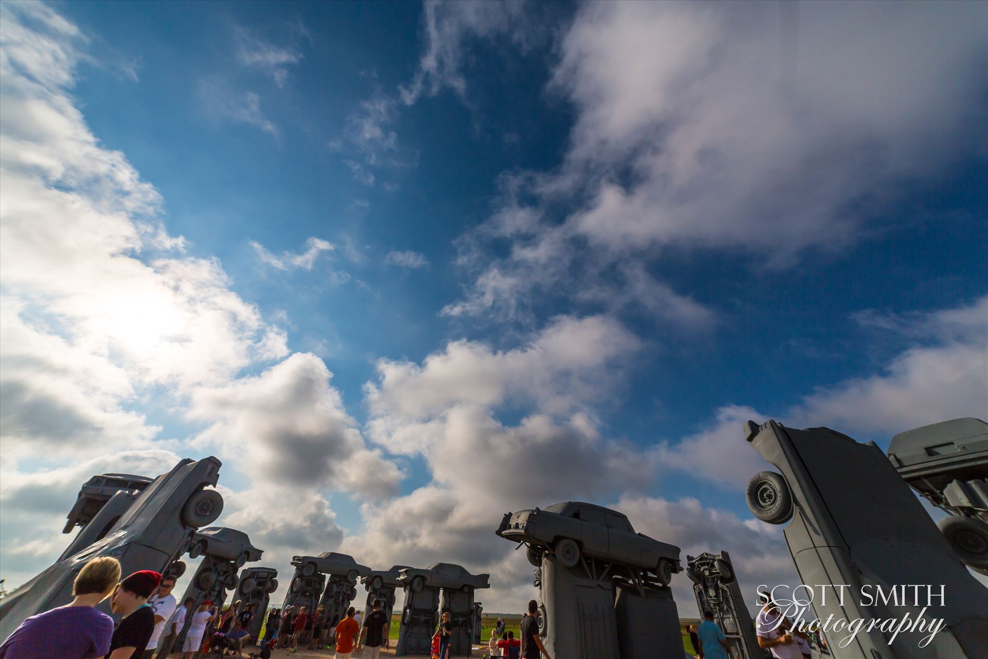 2017 Solar Eclipse 01 - Total solar eclipse, at Carhenge in Alliance. Nebraska August 21, 2017. by Scott Smith Photos