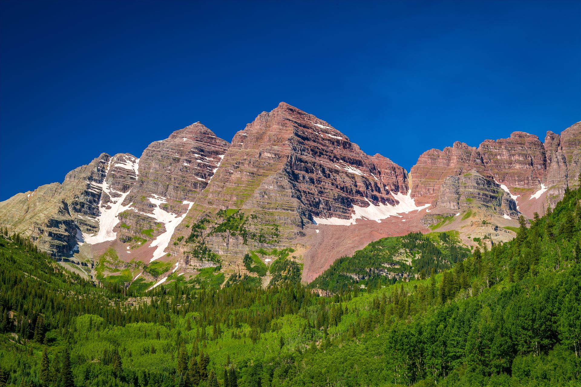 Maroon Bells in Summer No 09 -  by Scott Smith Photos