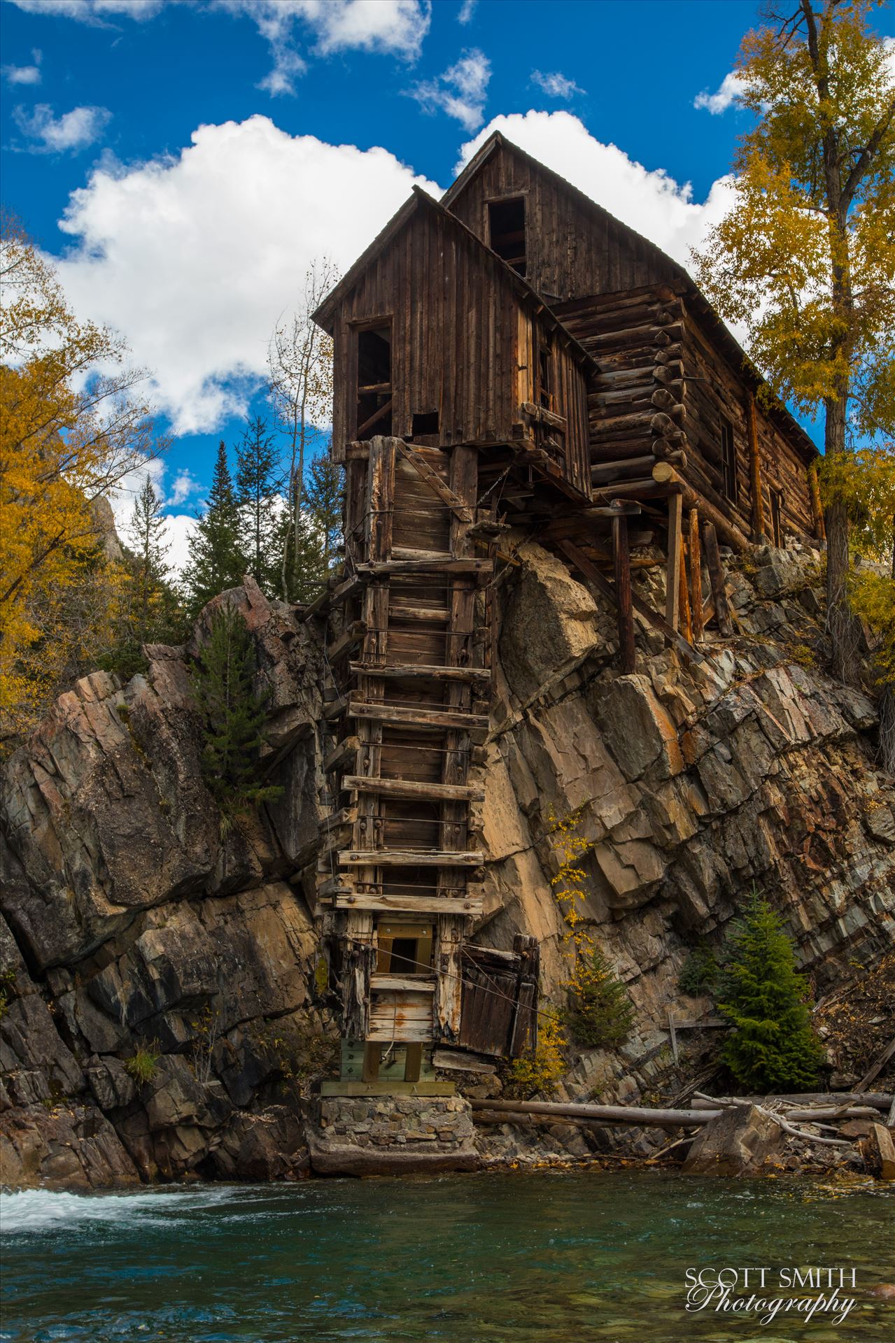 Crystal Mill, Colorado 13 - The Crystal Mill, or the Old Mill is an 1892 wooden powerhouse located on an outcrop above the Crystal River in Crystal, Colorado by Scott Smith Photos