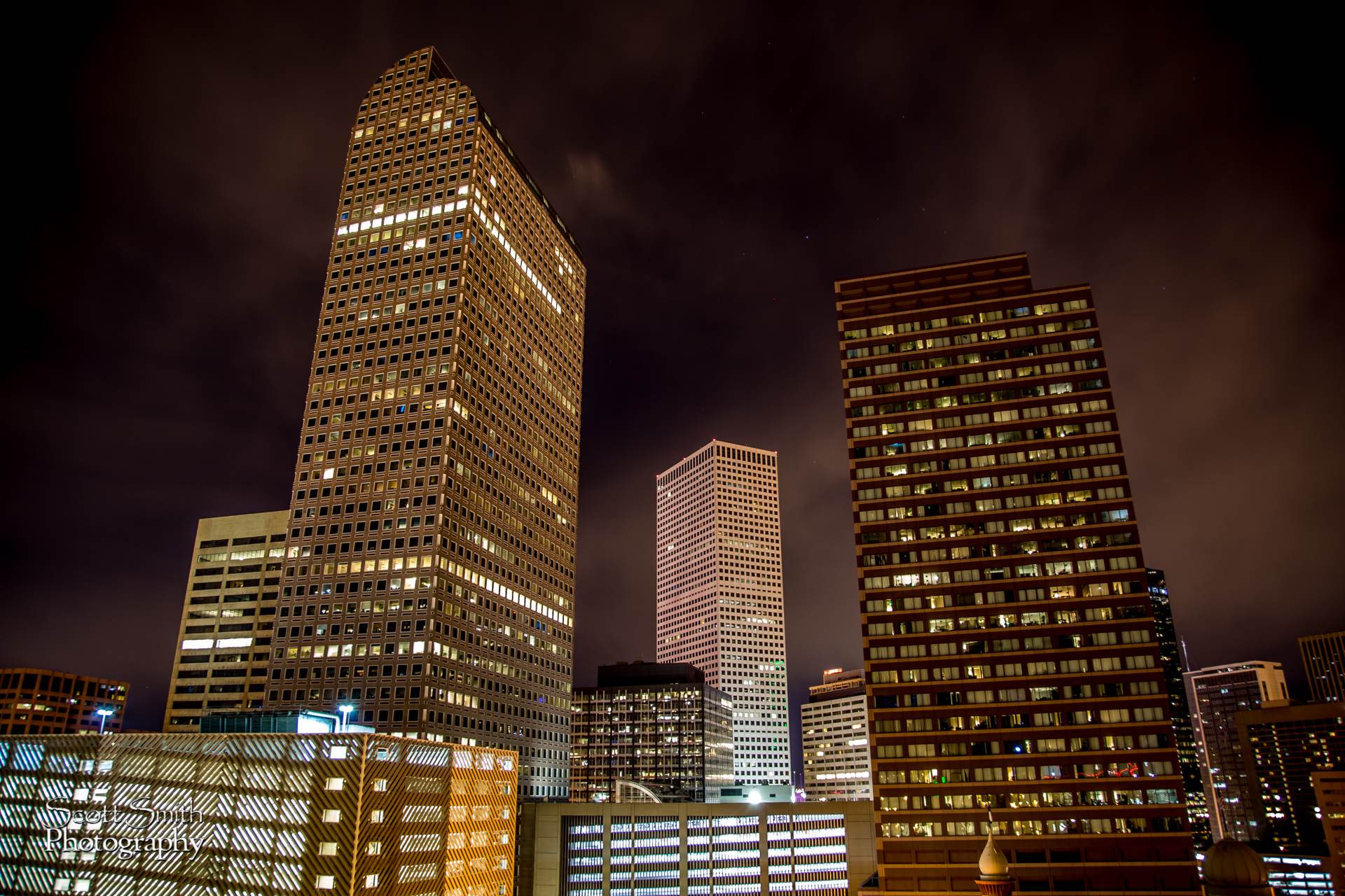 Denver at Night No 3 -  by Scott Smith Photos