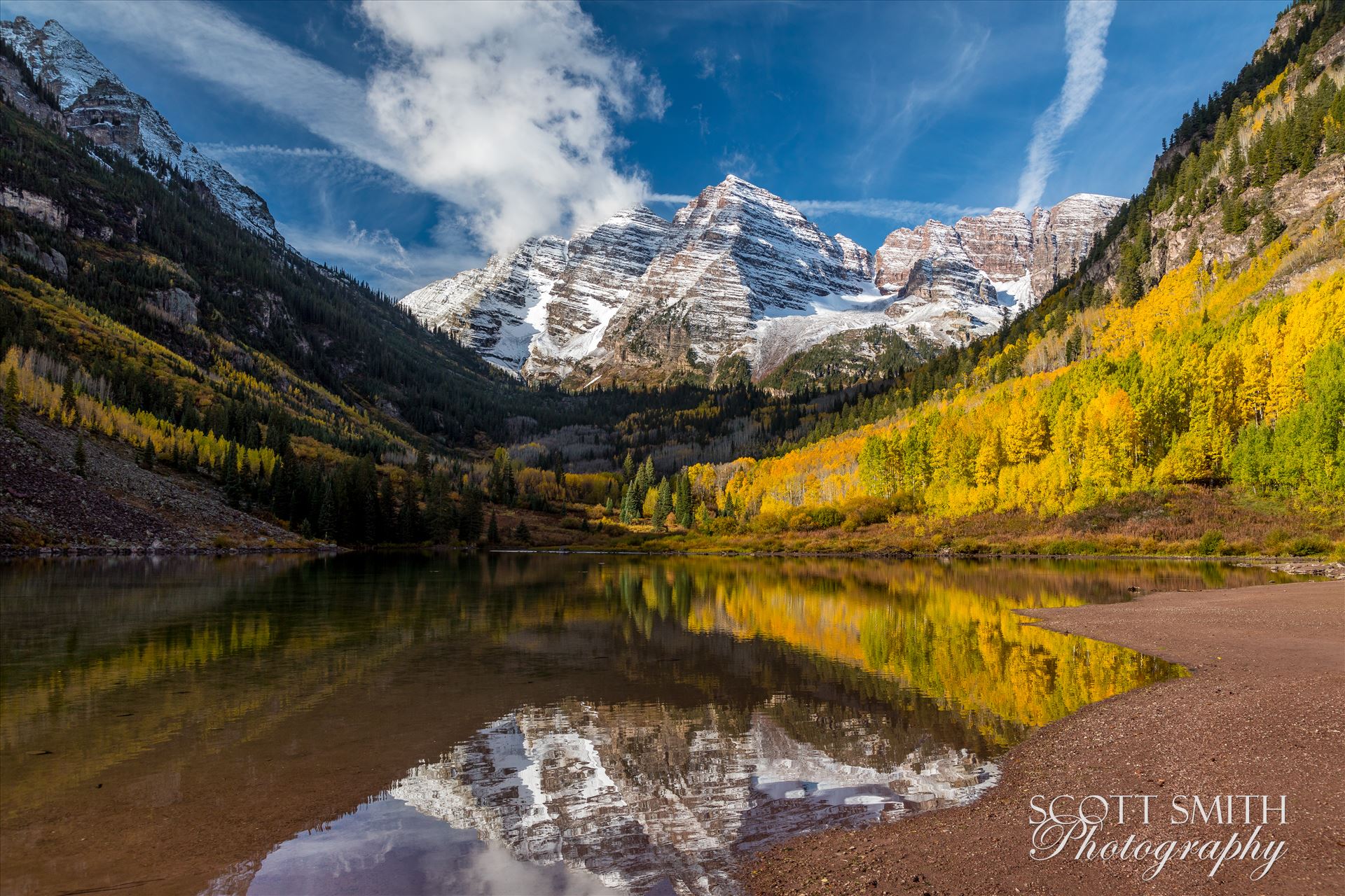 Maroon Bells 3 - The Maroon Bells, Saturday 9/29/17. by Scott Smith Photos