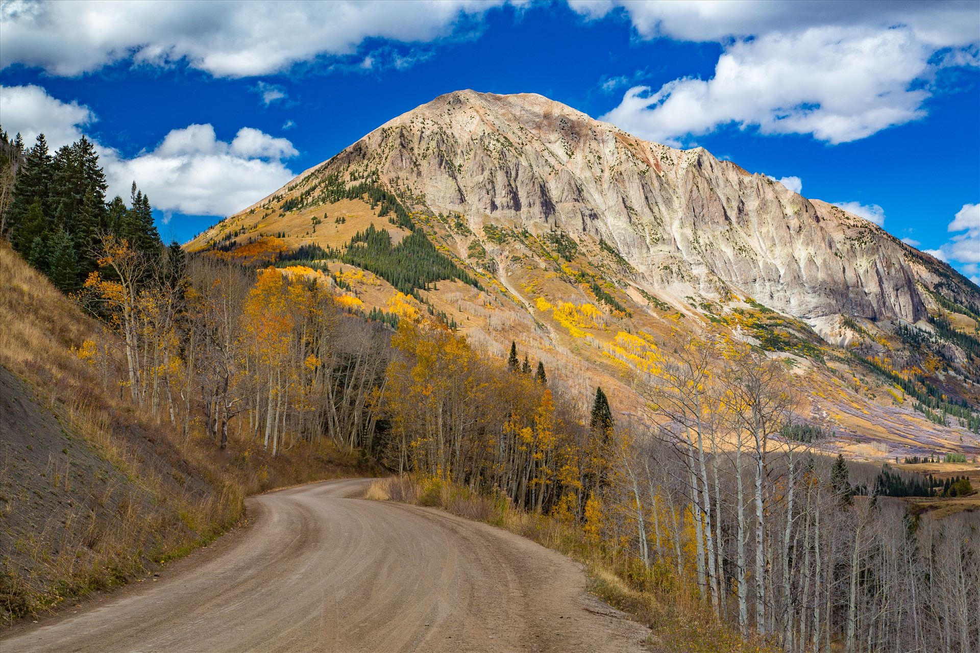 Gothic Road 2 - The view from Gothic Road heading north of Mt Crested Butte in October. by Scott Smith Photos