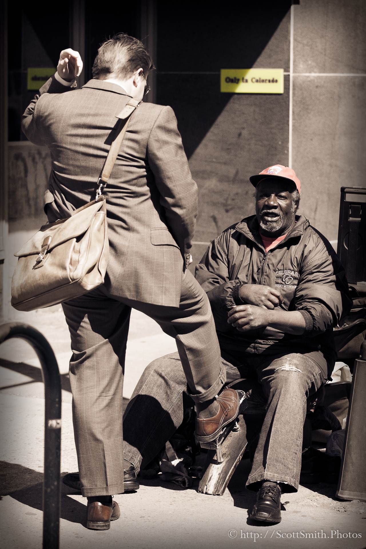 Shoeshine Man -  by Scott Smith Photos