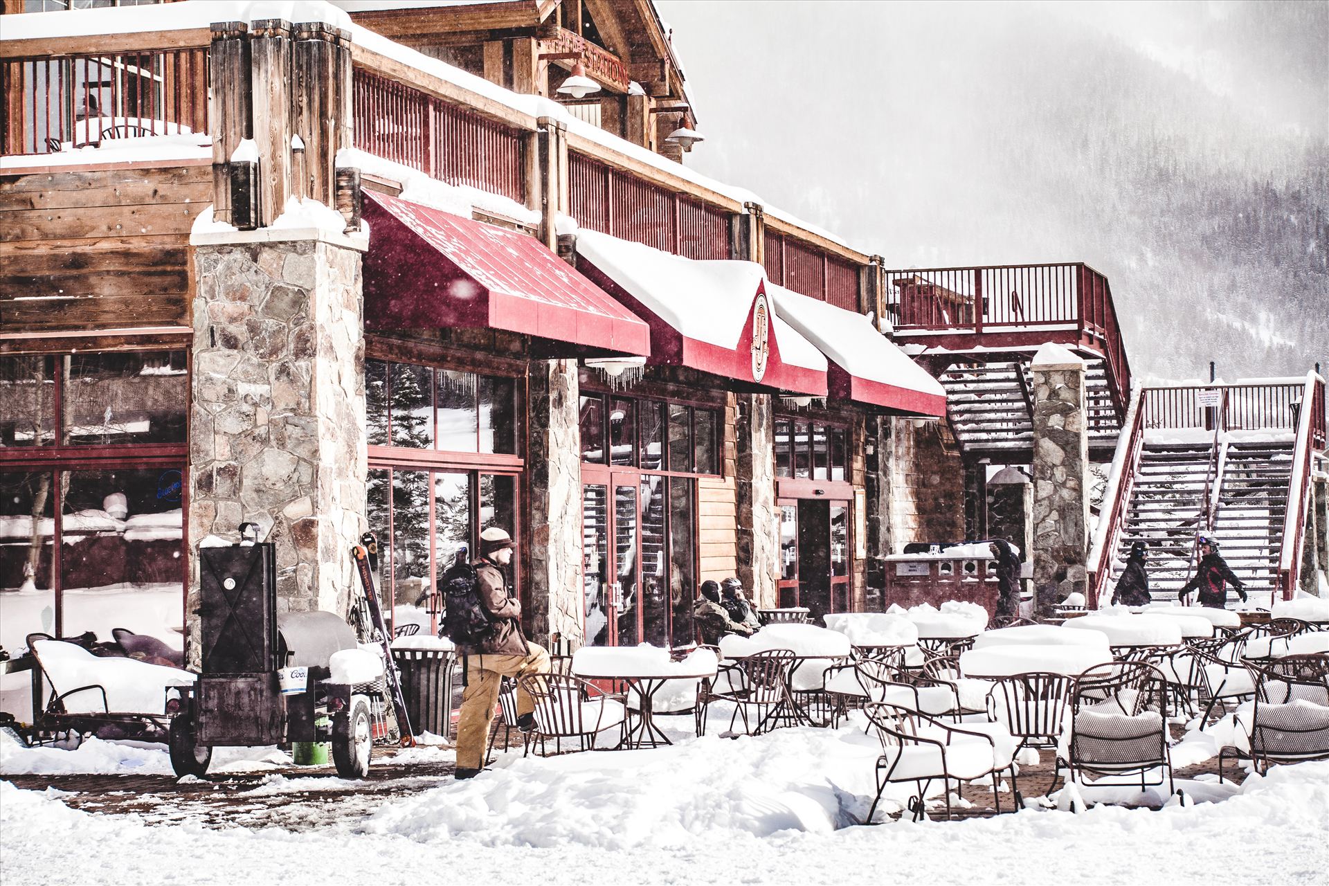 Copper Mountain - Taking a break from shredding at Copper Mountain, Colorado. by Scott Smith Photos