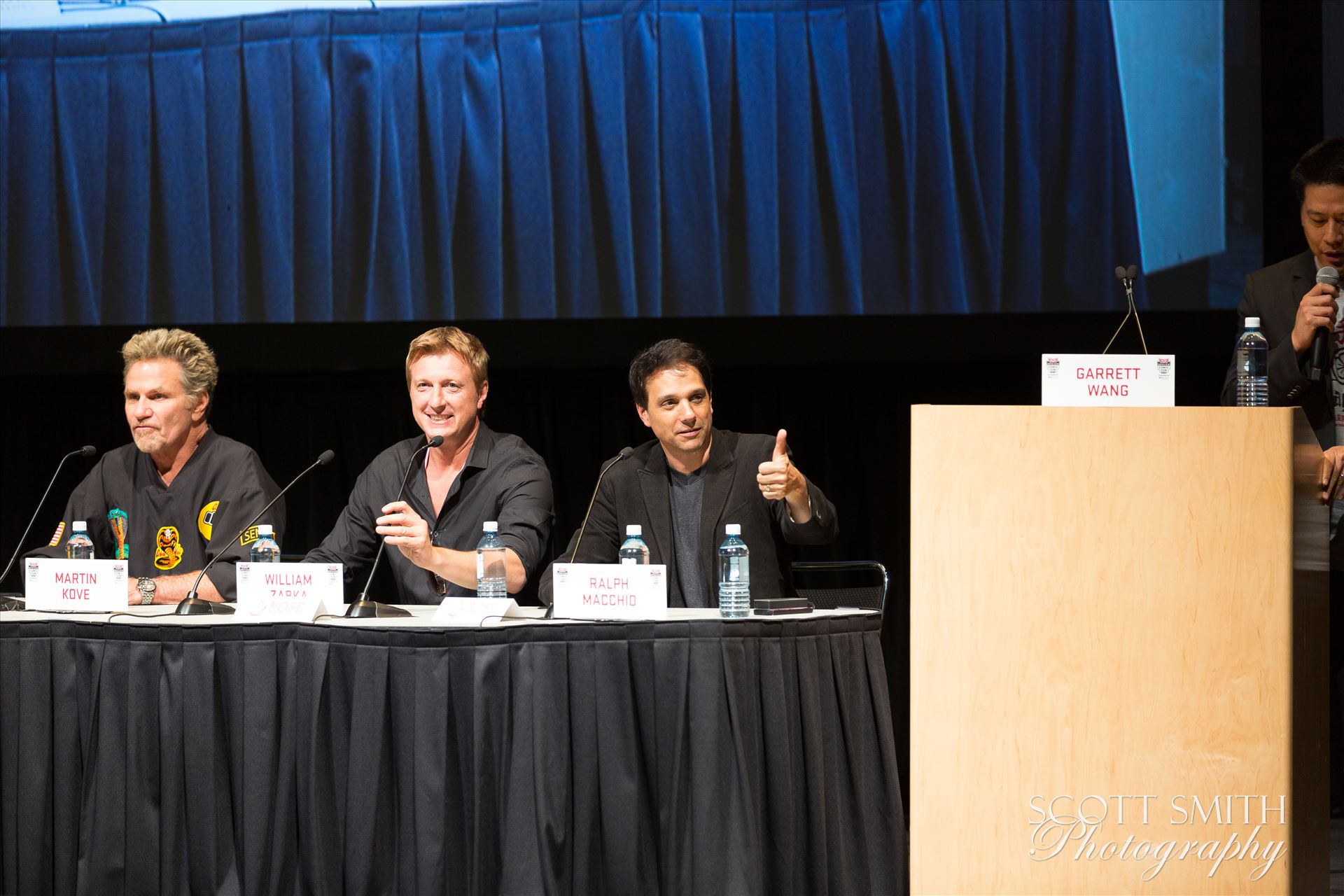 Denver Comic Con 2016 36 - Denver Comic Con 2016 at the Colorado Convention Center. Garrett Wang, Ralph Macchio, Martin Kove and William Zabka. by Scott Smith Photos