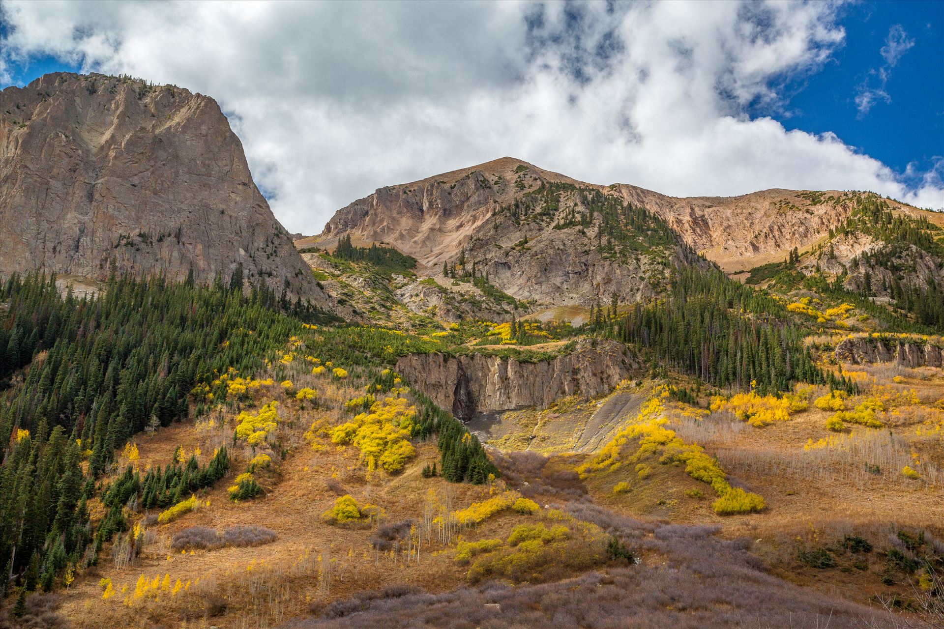 Gothic Road Detail - The intense variety of terrain between Gothic Mountain and Mount Baldy. by Scott Smith Photos