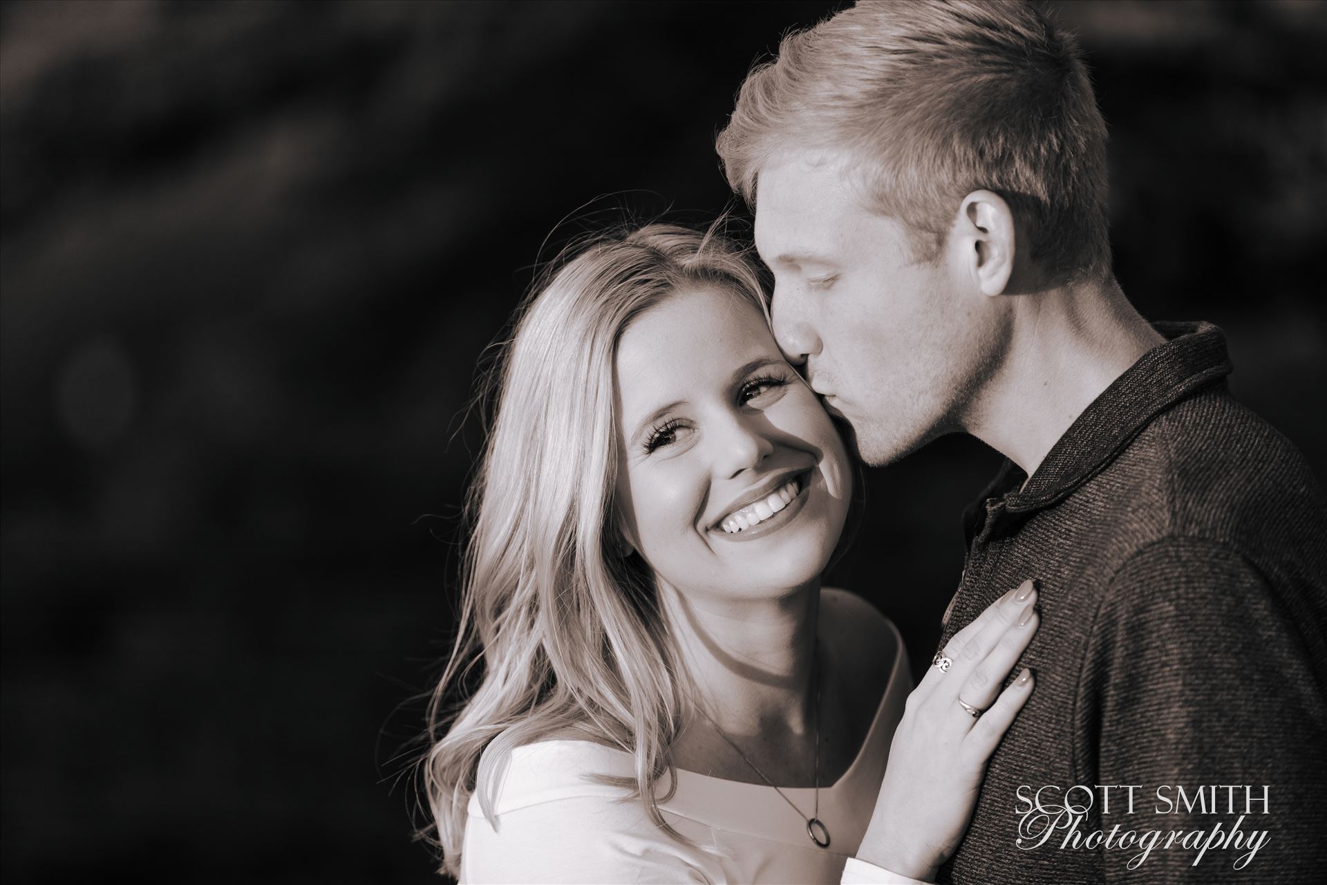 Joanna and Ryan 2 - Joanna and Ryan's engagement session at Spooner's Cover, California. by Scott Smith Photos