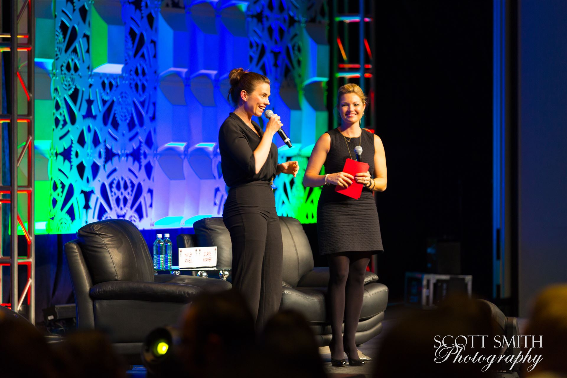 Denver Comic Con 2016 21 - Denver Comic Con 2016 at the Colorado Convention Center. Clare Kramer and Haley Atwell. by Scott Smith Photos