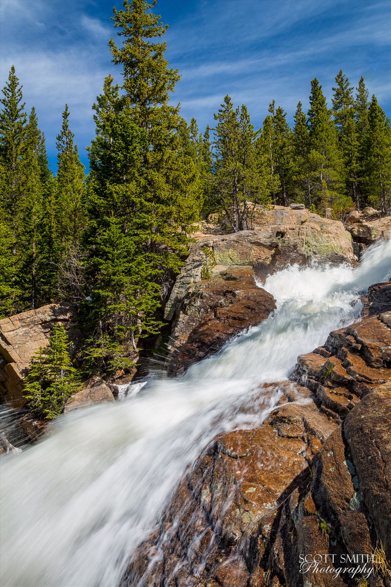 Alberta Falls Midpoint 2 -  by Scott Smith Photos