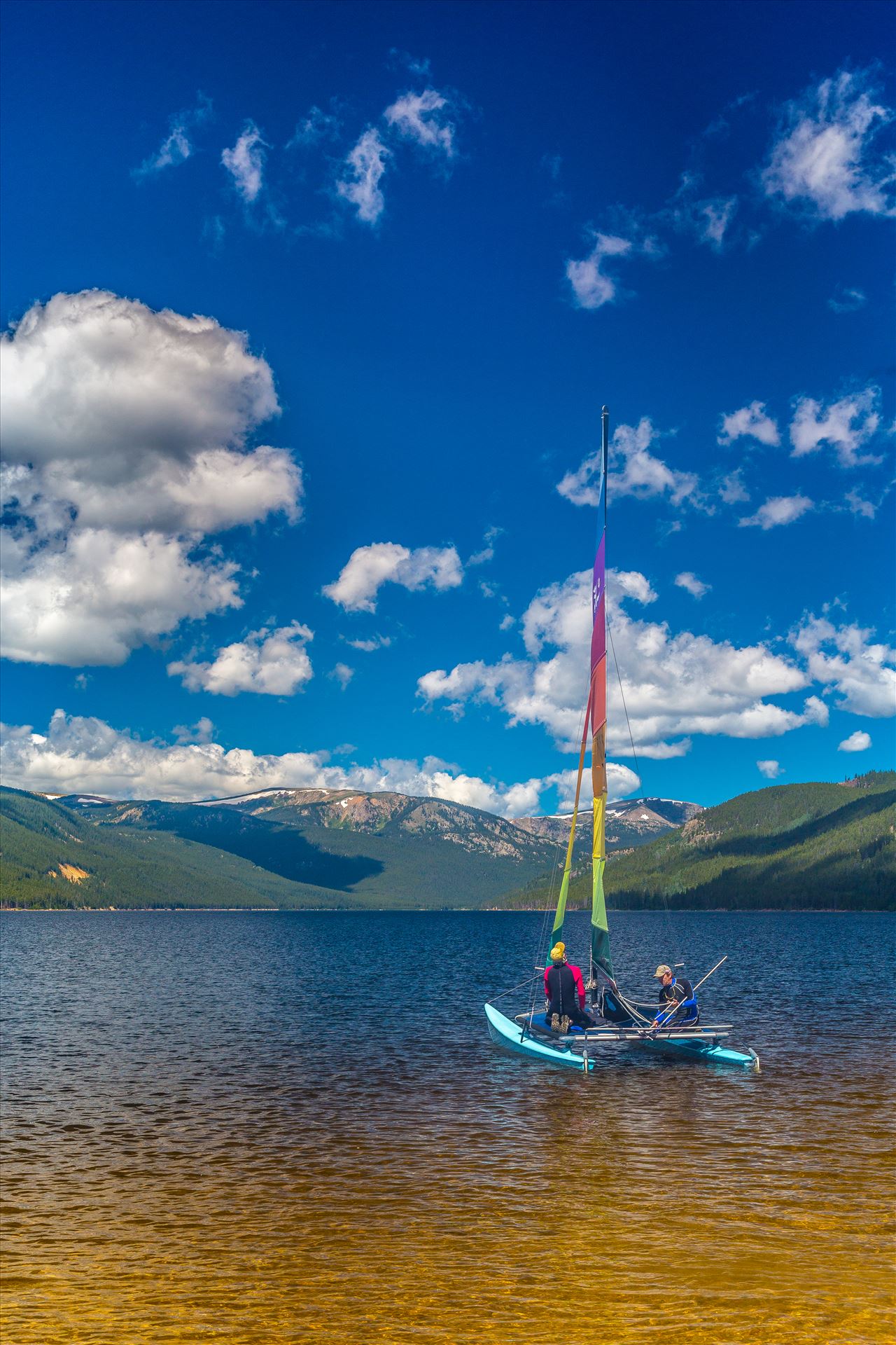 Sailing at Turquoise Lake - Sailing at Turqouise Lake, Leadville, Colorado. by Scott Smith Photos