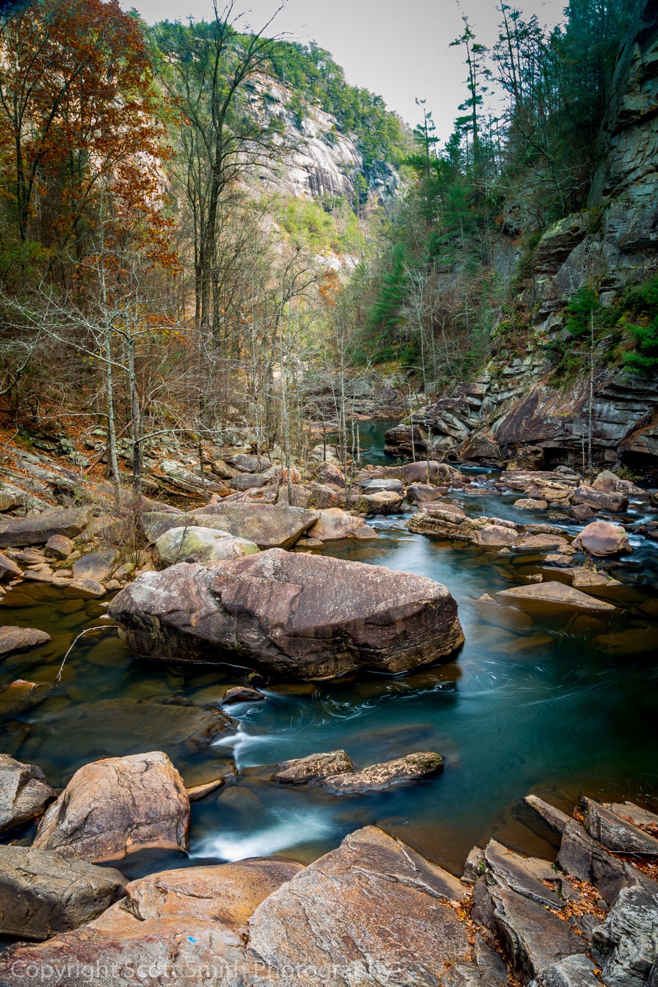 Tallulah Gorge Downstream -  by Scott Smith Photos