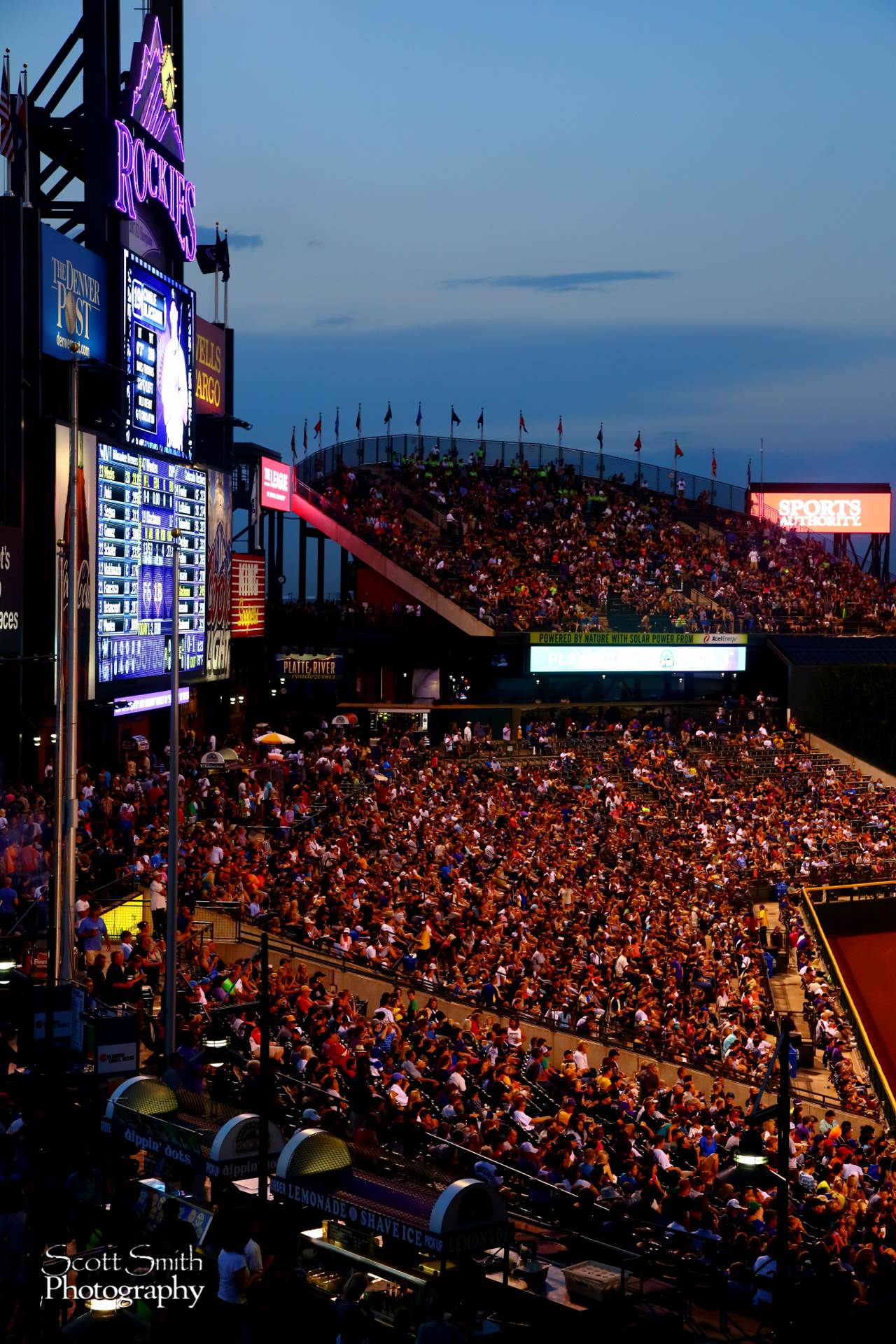 Rockies Night Game -  by Scott Smith Photos