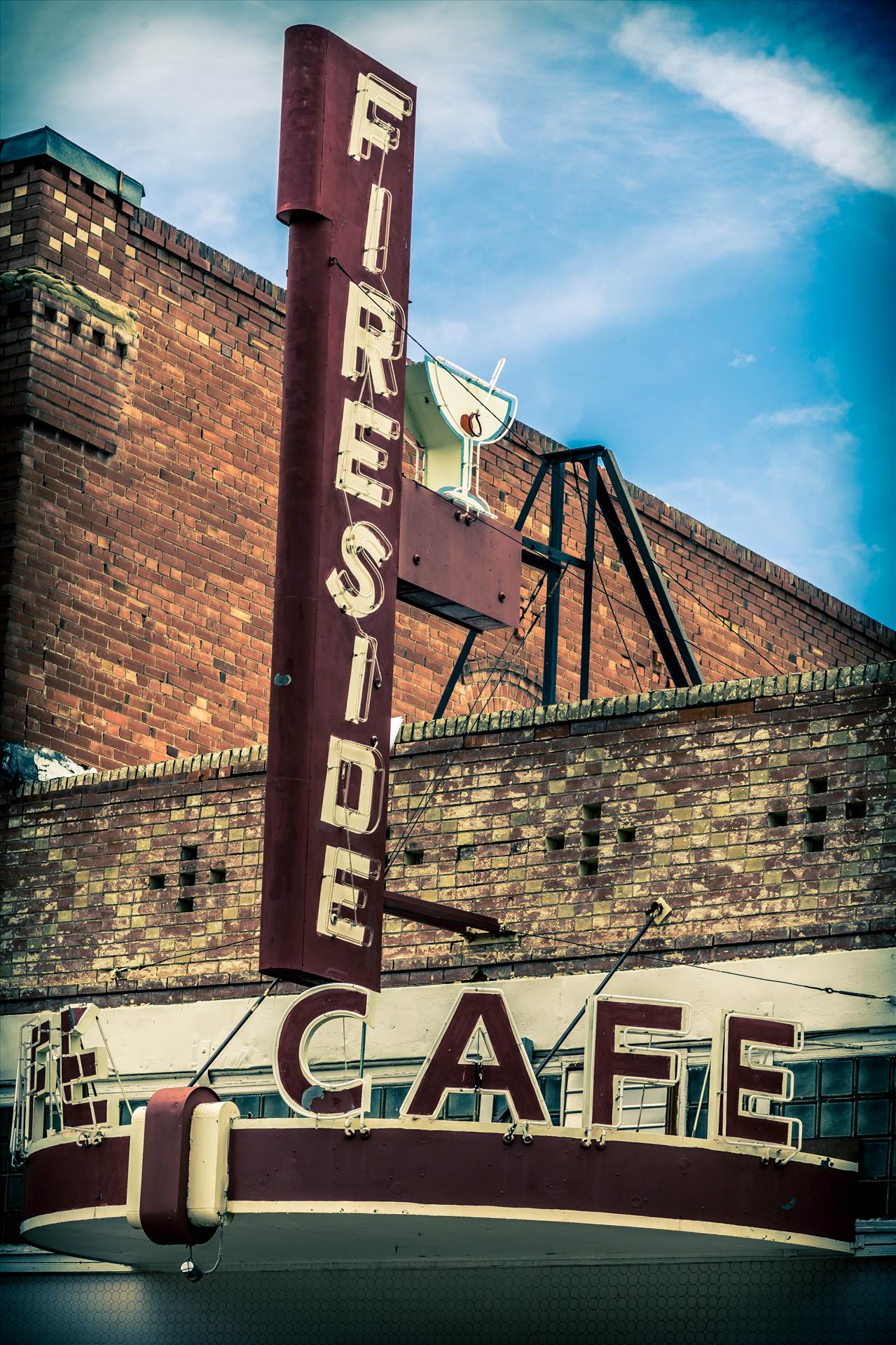 Fireside Cafe - An old diner in Fireside, Colorado. by Scott Smith Photos