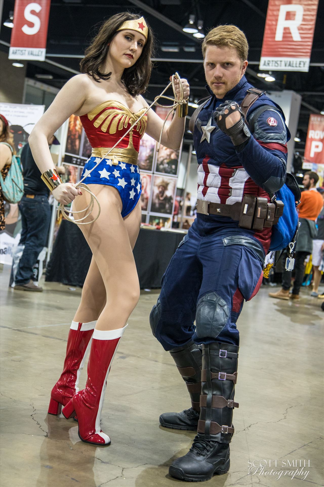 Wonder Woman and Captain America -  by Scott Smith Photos