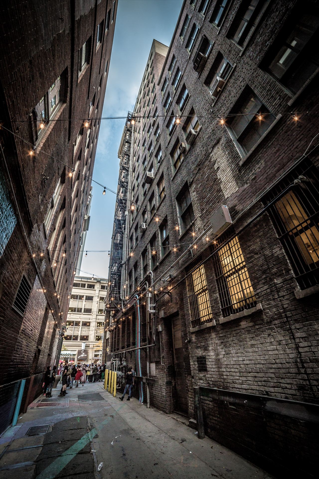 Denver Zombie Crawl 2015 17 - A back alley in Denver Colorado, during the 2015 Zombie Crawl. by Scott Smith Photos