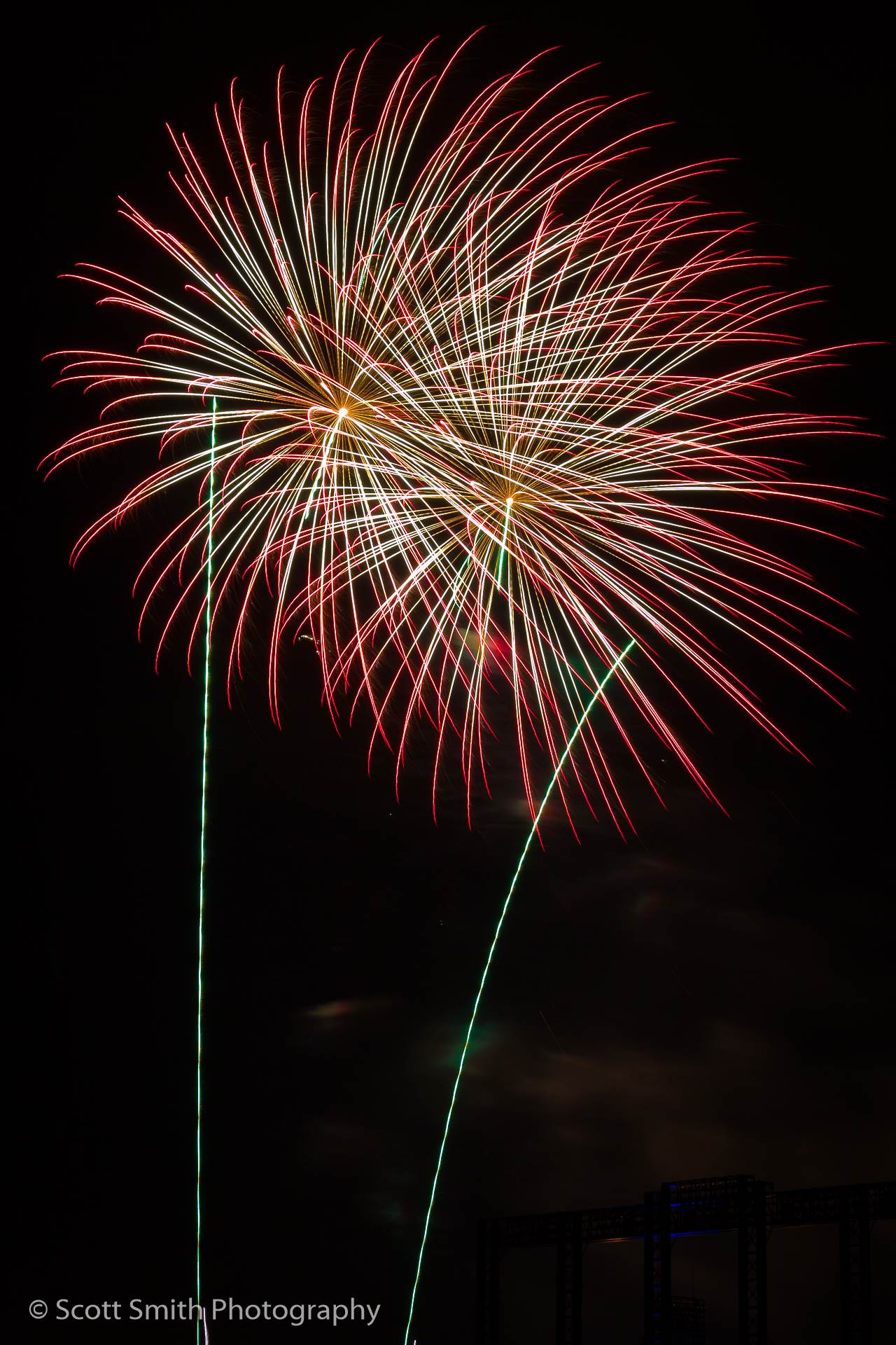 Fireworks over Coors Field 5 -  by Scott Smith Photos