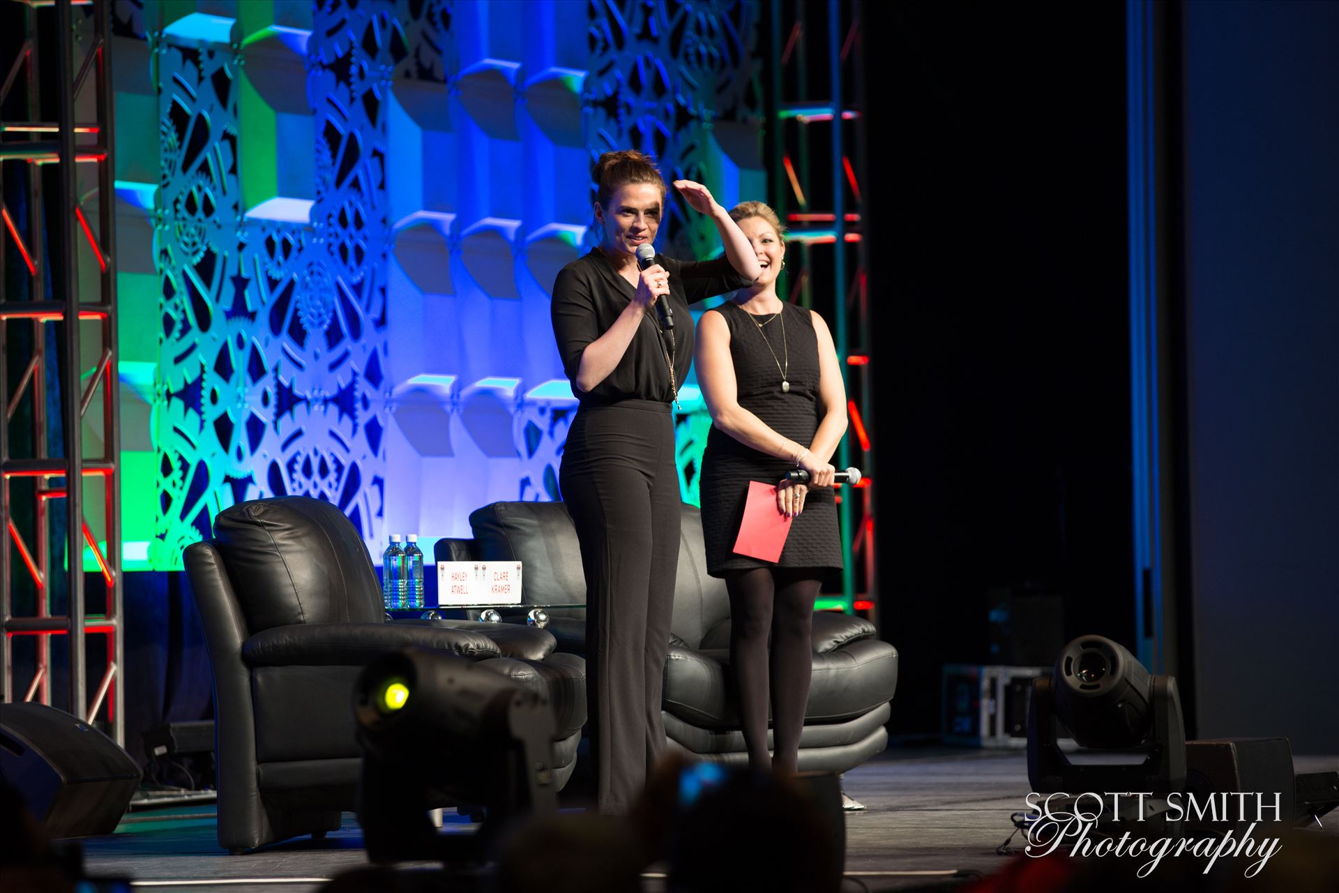 Denver Comic Con 2016 16 - Denver Comic Con 2016 at the Colorado Convention Center. Clare Kramer and Haley Atwell. by Scott Smith Photos