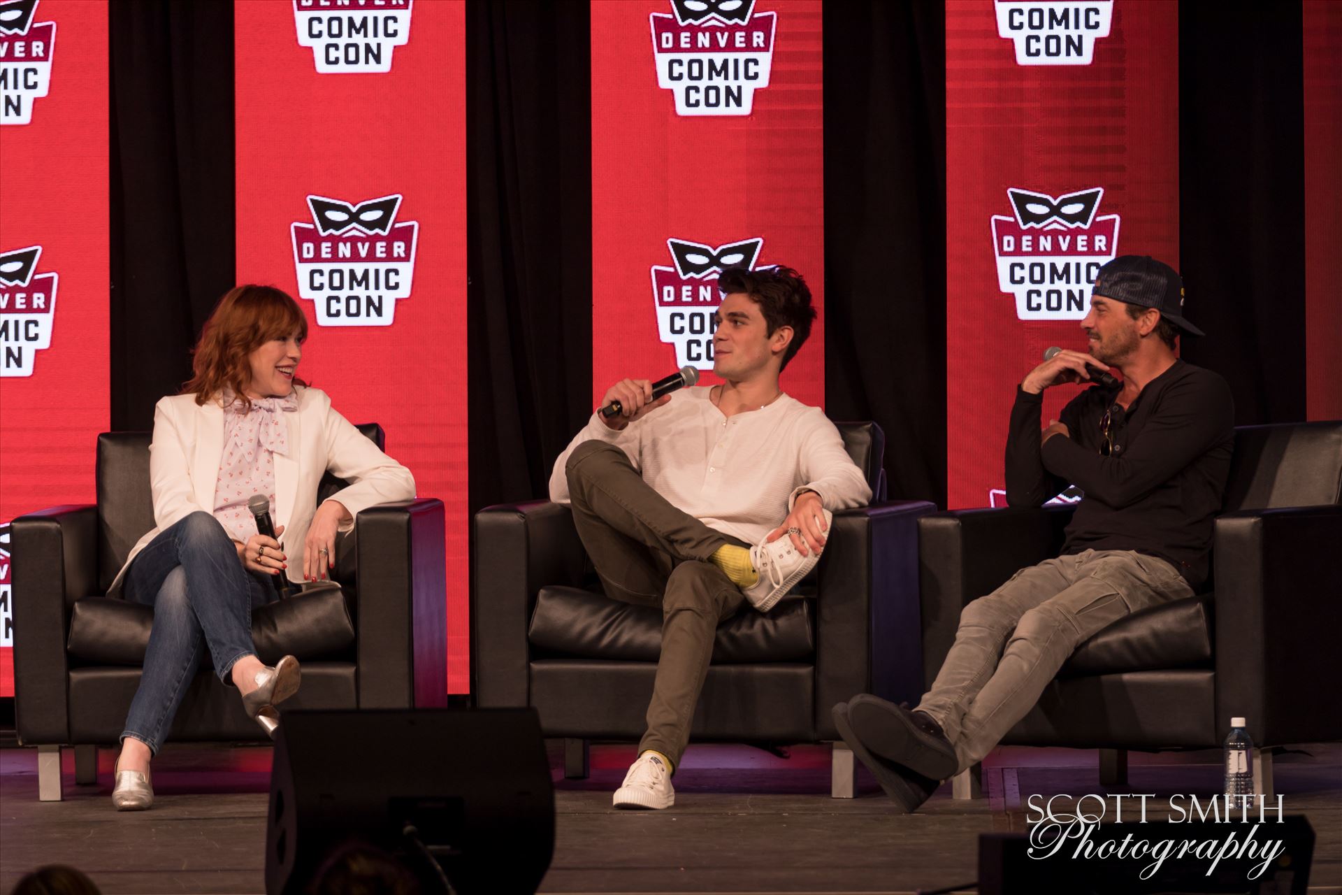 Molly Ringwald, JK Apa, and Skeet Ulrich at Denver Comic Con 2018 -  by Scott Smith Photos