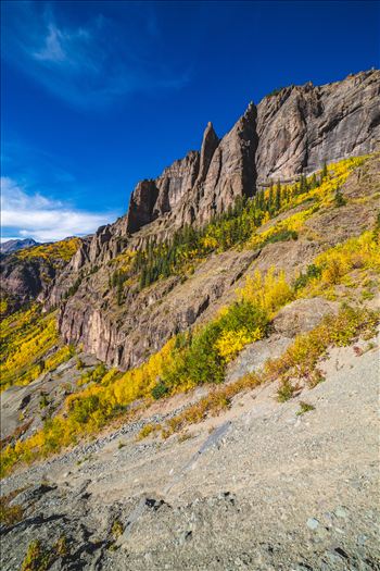 Telluride from Black Bear Pass in October, 2015.