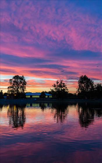 Sunset at City Park, Denver.