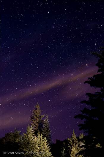 The big dipper shines near Bailey, Colorado on the 4th of July, 2014.