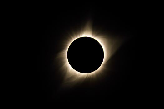 Total solar eclipse, at Carhenge in Alliance. Nebraska August 21, 2017.