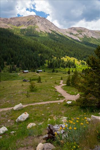 The ghost town of Independence, on Independence Pass, Colorado. Once a thriving community of 1,500, only a few structures remain, but is maintained by the National Historical Society.