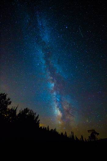 Another shot of the Milky Way and the Perseid meteor shower, from Ward, Colorado.