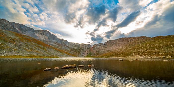Summit Lake, near the summit of Mt Evans, Colorado. Available in wide (2:1) or typical (2:3) prints.