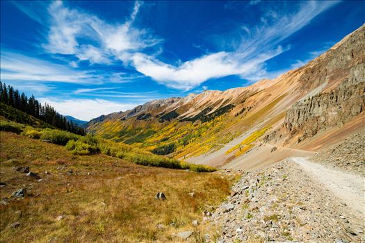 Ophir Pass, between Ouray and Silverton Colorado in the fall.