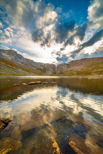 Summit Lake, near the summit of Mt Evans, Colorado.