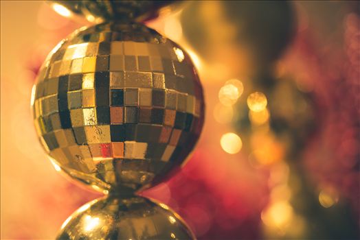 An ornament hangs in a store window at Cherry Creek Shopping Center, Denver Colorao.