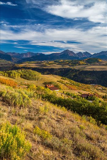 A ranch on Last Dollar Road, outside of Telluride, Colorado in the fall.