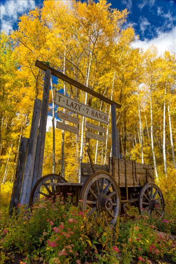 The T-Lazy 7 Ranch on Maroon Drive near Aspen, Colorado.