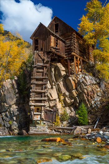 The Crystal Mill, or the Old Mill is an 1892 wooden powerhouse located on an outcrop above the Crystal River in Crystal, Colorado