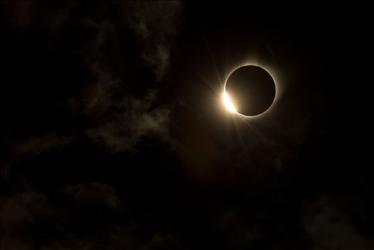 Total solar eclipse, at Carhenge in Alliance. Nebraska August 21, 2017.