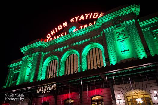 Union Station, Denver Colorado at Christmas