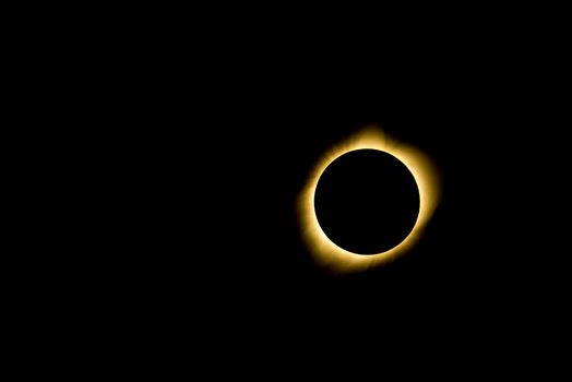 Total solar eclipse, at Carhenge in Alliance. Nebraska August 21, 2017.