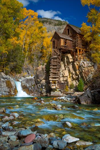 Crystal Mill, Colorado 08 - The Crystal Mill, or the Old Mill is an 1892 wooden powerhouse located on an outcrop above the Crystal River in Crystal, Colorado