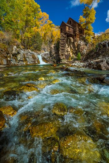 Crystal Mill, Colorado 02 - The Crystal Mill, or the Old Mill is an 1892 wooden powerhouse located on an outcrop above the Crystal River in Crystal, Colorado